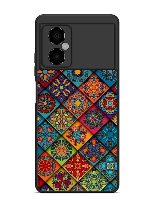 Patchwork Mandala Mosaic Glossy Soft Edge Case for Poco M4 (5G) Chachhi