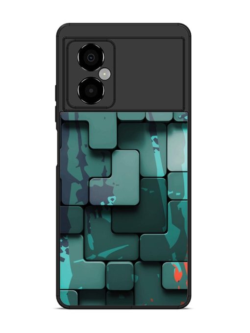 Abstract Geometric Mosaic Glossy Soft Edge Case for Poco M4 (5G) Chachhi