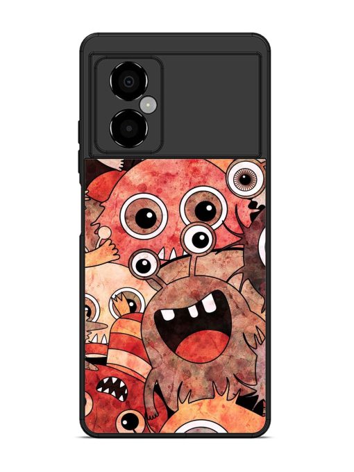 Monster Mash Glossy Soft Edge Case for Poco M4 (5G) Chachhi