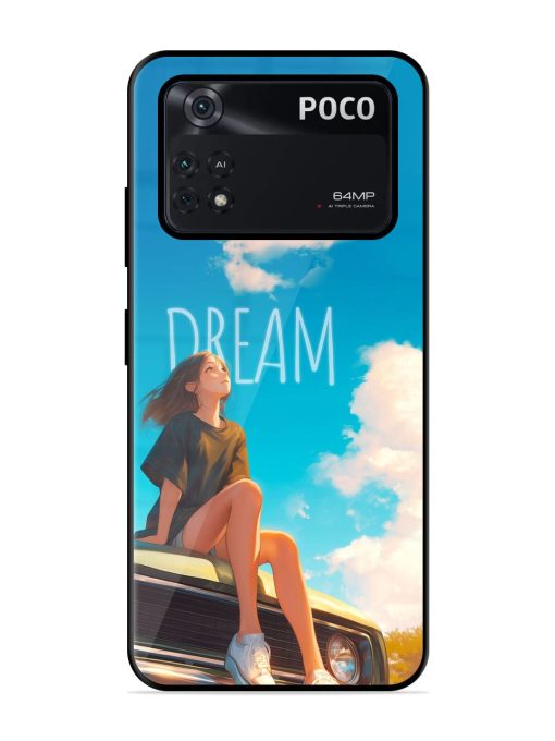 Girly Dream Art Glossy Soft Edge Case for Poco M4 Pro (4G) Chachhi