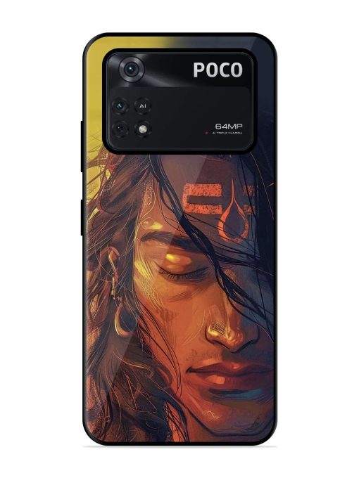 Tranquil Shiva Glossy Soft Edge Case for Poco M4 Pro (4G)