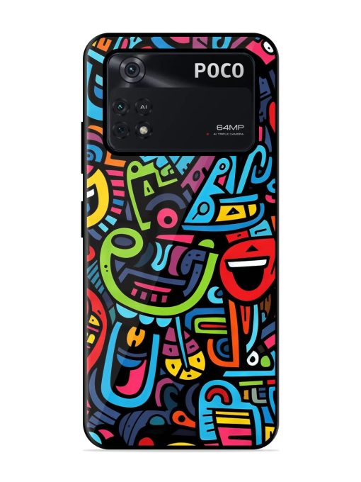 Doodlephoria Glossy Soft Edge Case for Poco M4 Pro (4G) Chachhi