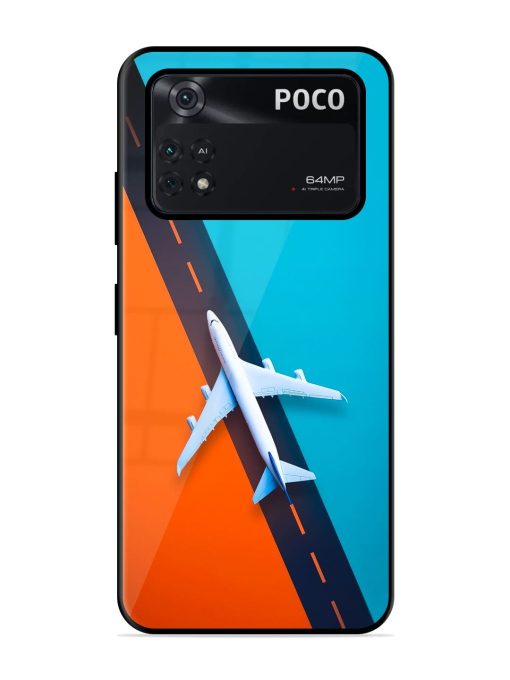 Skyward Bound Glossy Soft Edge Case for Poco M4 Pro (4G) Chachhi