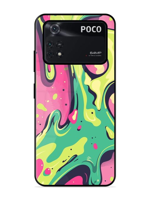 Gooey Grooves Glossy Soft Edge Case for Poco M4 Pro (4G) Chachhi