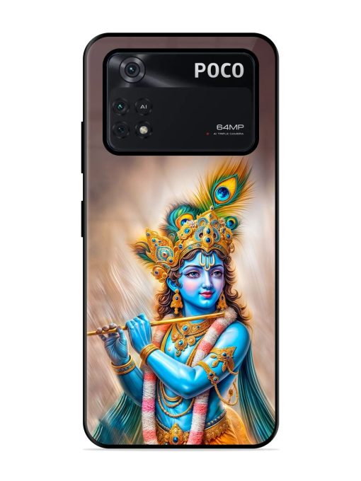 Divine Krishna Glossy Soft Edge Case for Poco M4 Pro (4G) Chachhi