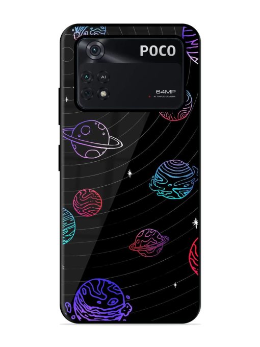 Cosmic Ballet Glossy Soft Edge Case for Poco M4 Pro (4G) Chachhi