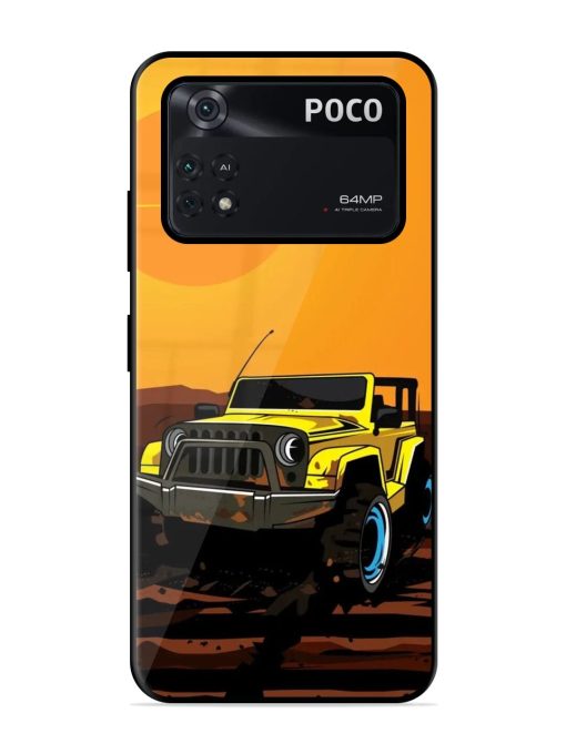 Sunset Cruise Glossy Soft Edge Case for Poco M4 Pro (4G) Chachhi