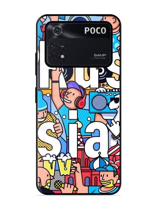 Russian Vibes Glossy Soft Edge Case for Poco M4 Pro (4G) Chachhi