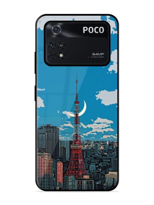 Tokyo Twilight Glossy Soft Edge Case for Poco M4 Pro (4G) Chachhi