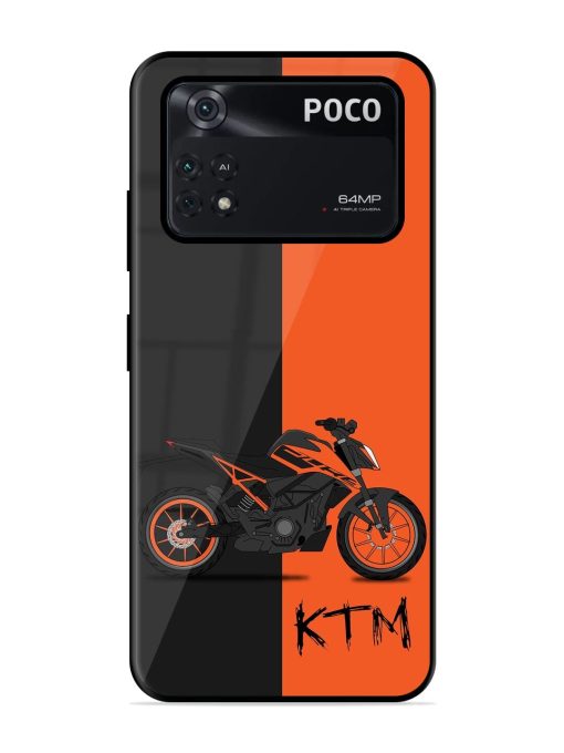 Orange Beast Glossy Soft Edge Case for Poco M4 Pro (4G) Chachhi