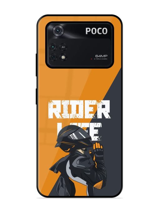 Ride Never Ends Glossy Soft Edge Case for Poco M4 Pro (4G)