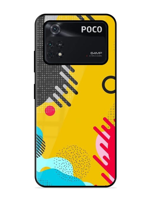 Neon Pop Glossy Soft Edge Case for Poco M4 Pro (4G) Chachhi