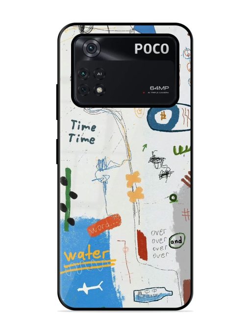 Mind Map Madness Glossy Soft Edge Case for Poco M4 Pro (4G) Chachhi