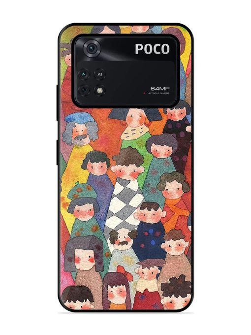 Blooming Arcs Glossy Soft Edge Case for Poco M4 Pro (4G) Chachhi