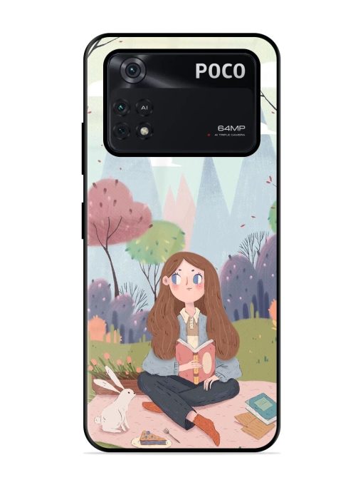 The Bookish Escape Glossy Soft Edge Case for Poco M4 Pro (4G) Chachhi