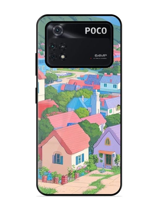 Pastel Paradise Glossy Soft Edge Case for Poco M4 Pro (4G) Chachhi