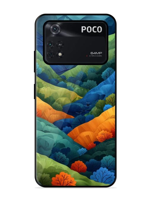 Serene Summits Glossy Soft Edge Case for Poco M4 Pro (4G) Chachhi