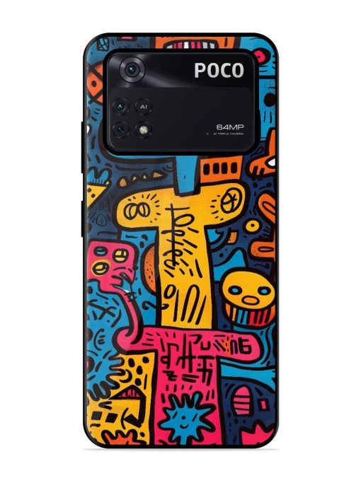 Doodletopia Glossy Soft Edge Case for Poco M4 Pro (4G) Chachhi