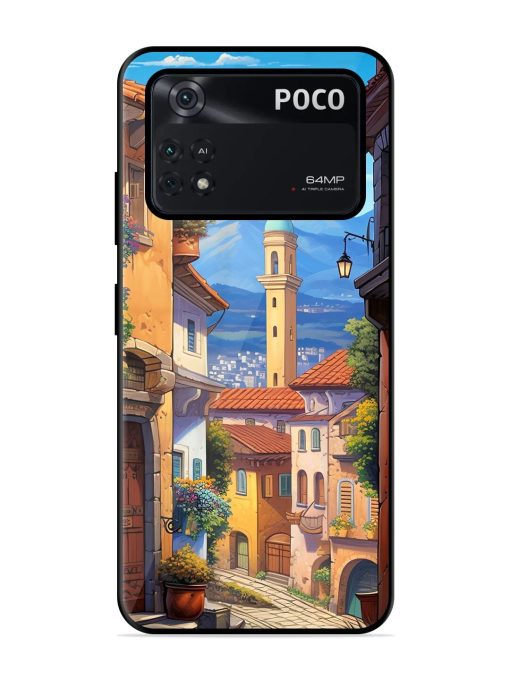 Tuscan Twilight Glossy Soft Edge Case for Poco M4 Pro (4G) Chachhi