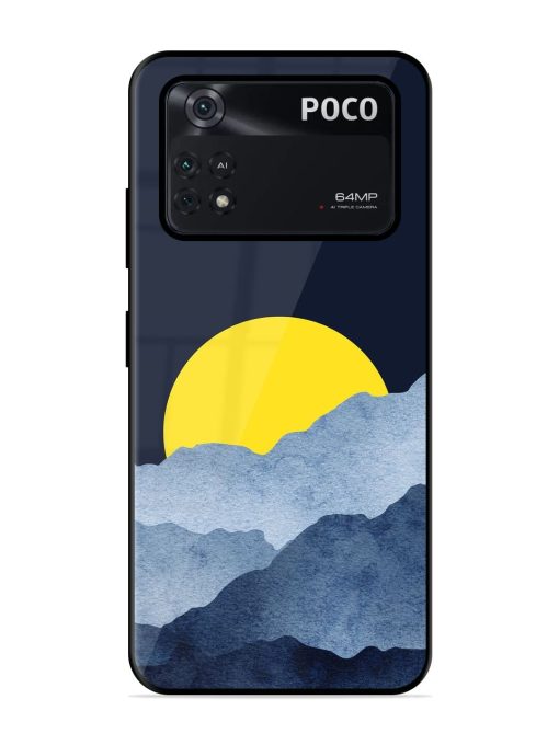 Golden Hour Horizon Glossy Soft Edge Case for Poco M4 Pro (4G)