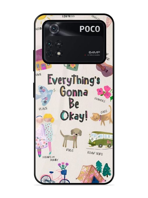 Sunshine And Smiles Glossy Soft Edge Case for Poco M4 Pro (4G) Chachhi