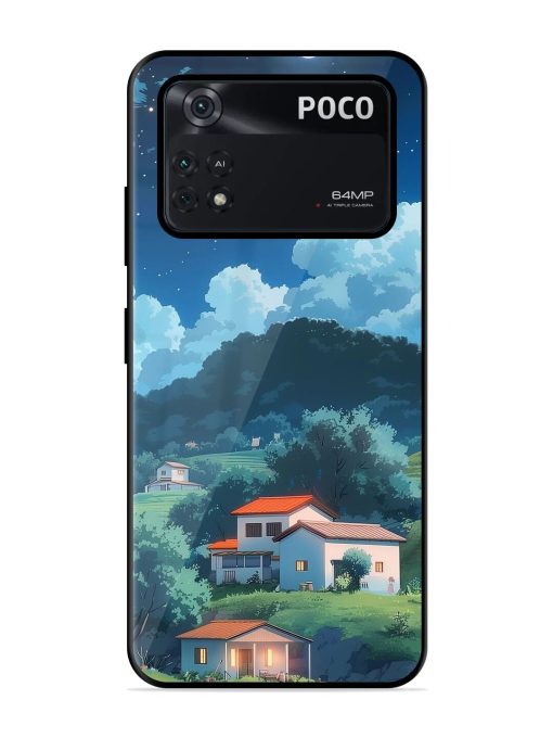 Peaceful Nightscape Glossy Soft Edge Case for Poco M4 Pro (4G)