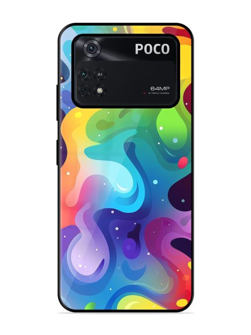 Rainbow River Glossy Soft Edge Case for Poco M4 Pro (4G) Chachhi