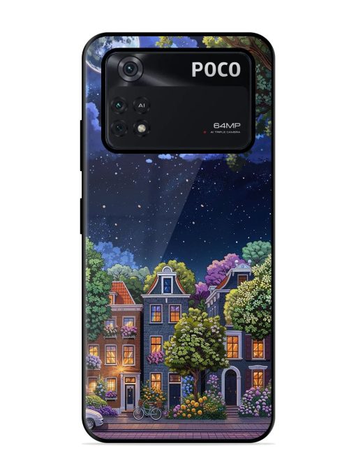 Moonlit Streets Glossy Soft Edge Case for Poco M4 Pro (4G) Chachhi