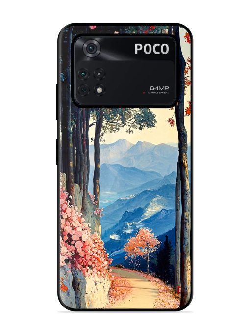 Mountainside Serenity Glossy Soft Edge Case for Poco M4 Pro (4G) Chachhi