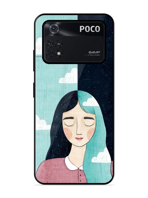 Between Day And Night Glossy Soft Edge Case for Poco M4 Pro (4G) Chachhi