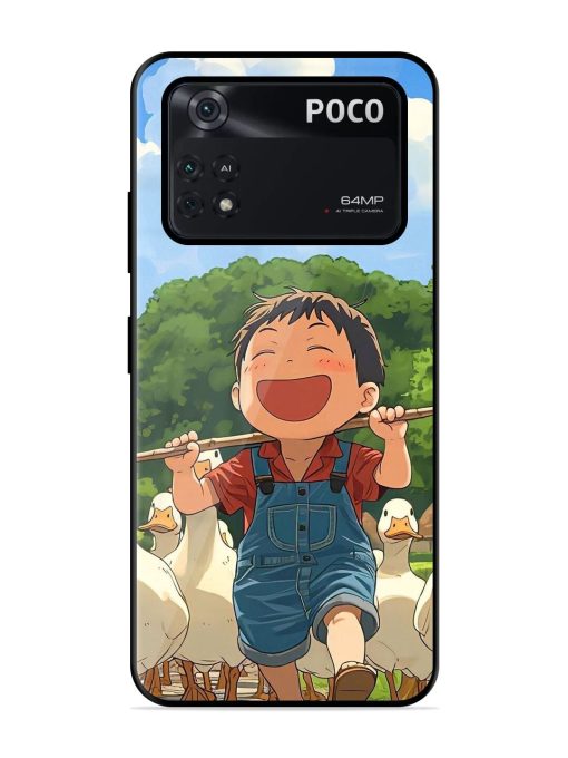 Duck Parade Glossy Soft Edge Case for Poco M4 Pro (4G) Chachhi