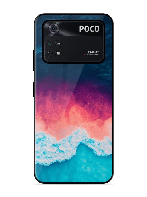 Where The Ocean Meets The Sky Glossy Soft Edge Case for Poco M4 Pro (4G) Chachhi