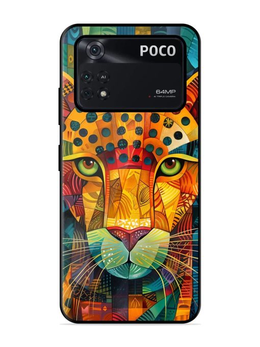 Mosaic Majesty Glossy Soft Edge Case for Poco M4 Pro (4G) Chachhi