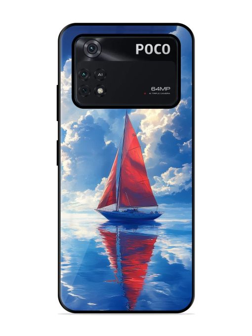 Crimson Sails Glossy Soft Edge Case for Poco M4 Pro (4G) Chachhi