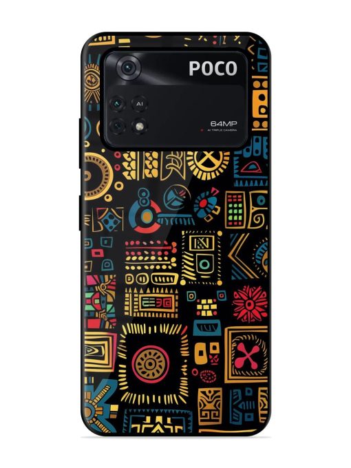 Tribal Tapestry Glossy Soft Edge Case for Poco M4 Pro (4G)