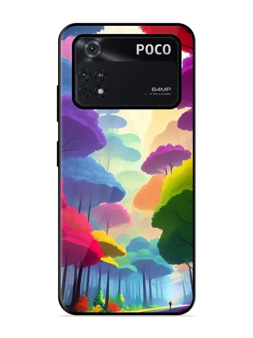 Rainbow Road Glossy Soft Edge Case for Poco M4 Pro (4G) Chachhi