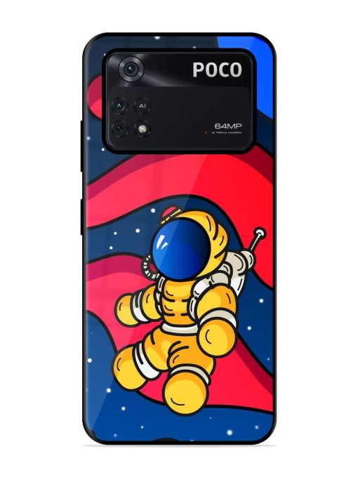 Cosmic Cruiser Glossy Soft Edge Case for Poco M4 Pro (4G) Chachhi