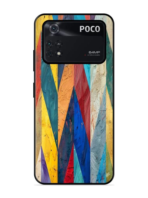 Abstract Tapestry Glossy Soft Edge Case for Poco M4 Pro (4G) Chachhi