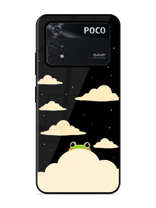 Froggy Night Sky Glossy Soft Edge Case for Poco M4 Pro (4G)