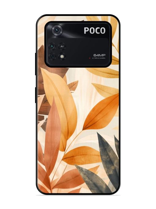 Earthy Elegance Glossy Soft Edge Case for Poco M4 Pro (4G) Chachhi