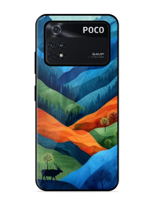 Layers Of The Land Glossy Soft Edge Case for Poco M4 Pro (4G) Chachhi