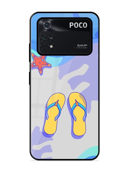 Sandy Toes And Salty Seas Glossy Soft Edge Case for Poco M4 Pro (4G)