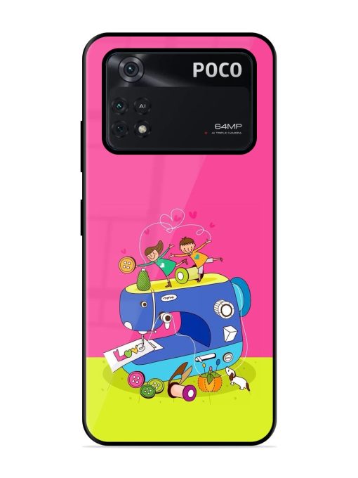 Sew Cute Glossy Soft Edge Case for Poco M4 Pro (4G) Chachhi