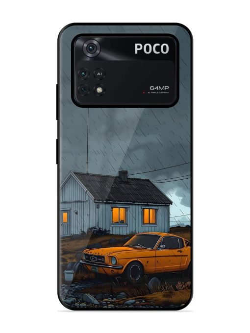 Rainy Day Retreat Glossy Soft Edge Case for Poco M4 Pro (4G) Chachhi