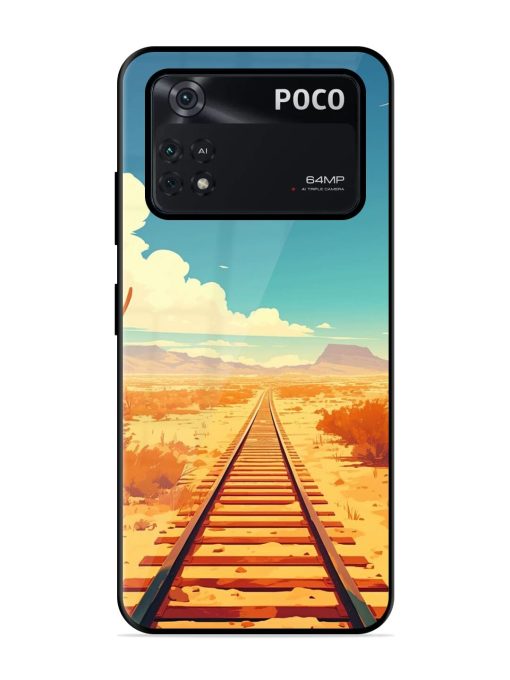 Endless Horizon Glossy Soft Edge Case for Poco M4 Pro (4G) Chachhi