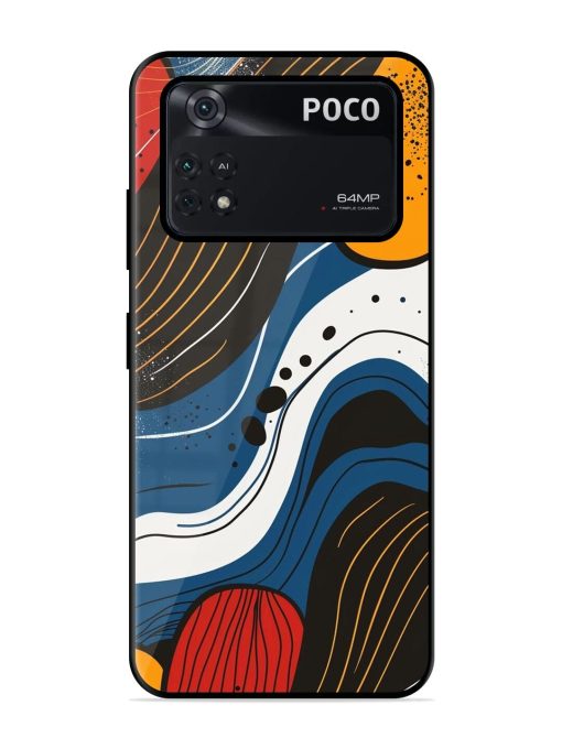 Abstract Expression Glossy Soft Edge Case for Poco M4 Pro (4G) Chachhi