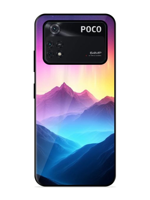 Cosmic Mountains Glossy Soft Edge Case for Poco M4 Pro (4G) Chachhi