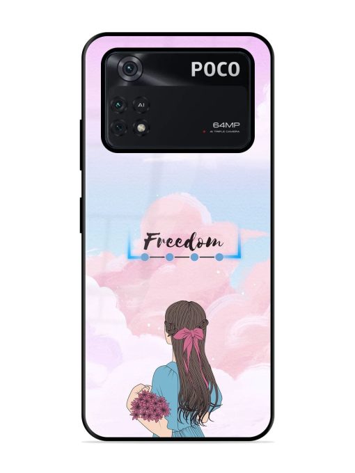 Skyward Dreams Glossy Soft Edge Case for Poco M4 Pro (4G) Chachhi