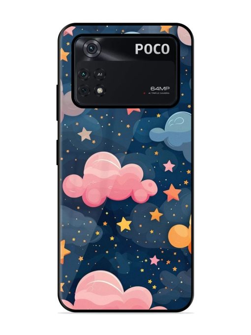 Twinkling Dreams Glossy Soft Edge Case for Poco M4 Pro (4G) Chachhi