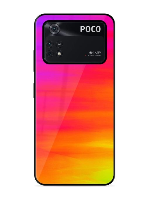 Neon Horizon Glossy Soft Edge Case for Poco M4 Pro (4G) Chachhi